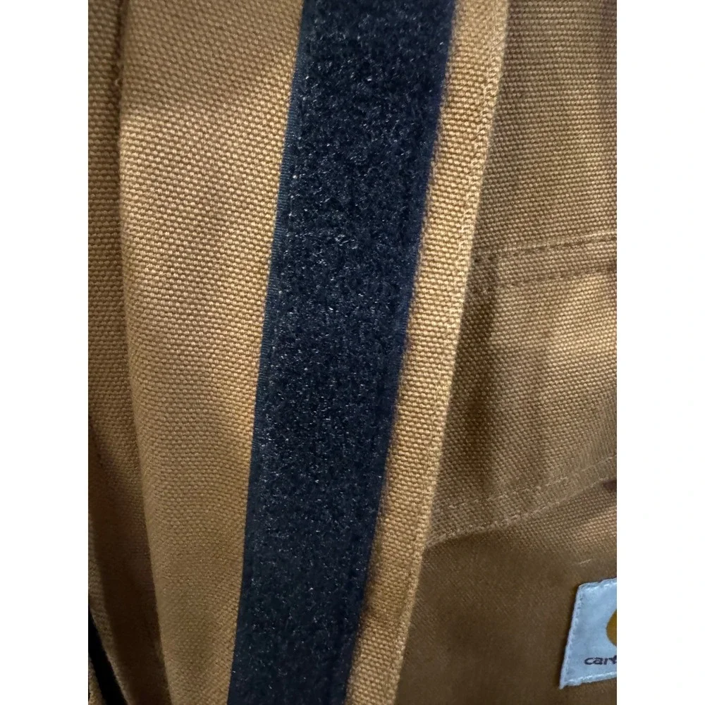 Vintage Carhartt Arctic Quilt Lined Duck Parka Brown Faux Fur Hood Mens XXL NOS